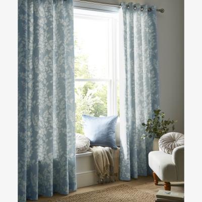 Downtown Laura Ashley Waxham Eyelet Curtains - Seaspray - 64 x 90