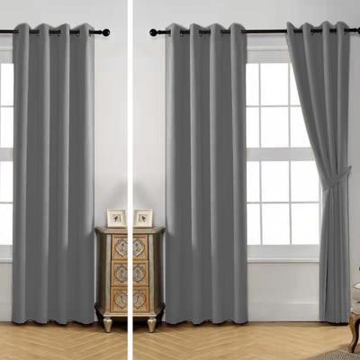 The Range Fully Lined Gloucester Blackout Curtains - Silver / 228cm