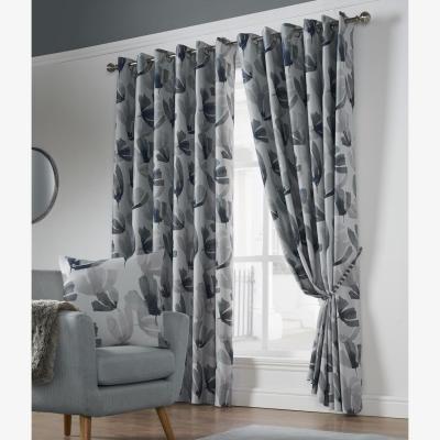 The Range Amsterdam Eyelet Fully Lined Eyelet Curtains - Charcoal / 274cm / 3.2kg