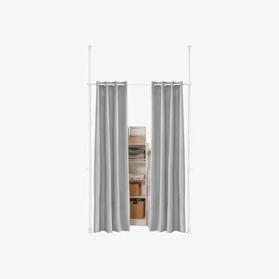 The Range Blackout Curtain with Adjustable Metal Rods - Opaque
