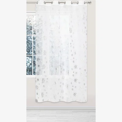 The Range Divante Christmas Metallic Snowflake Voile