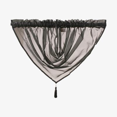 The Range Modern Plain Swag with Tassle - Black