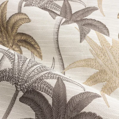 The Range Set of 2 Galapagos Jacquard Eyelet Curtains - Natural / 168cm / 229cm