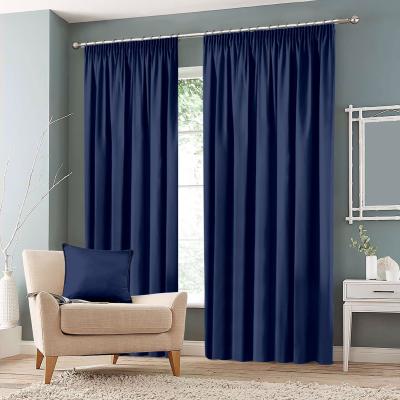 The Range Blackout Curtains Pencil Pleat - Navy / 90in / 66in