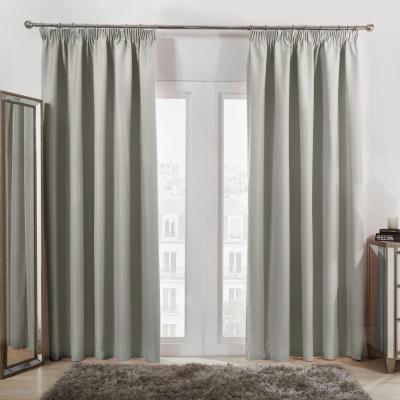 The Range Pair Of Pencil Pleat Blackout Curtains - Grey Ash / 46 x 54 drop / 46" wide x 54" drop