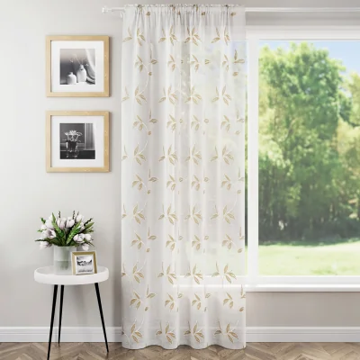 The Range Oasis Voile Panel Curtain - Natural / 122cm