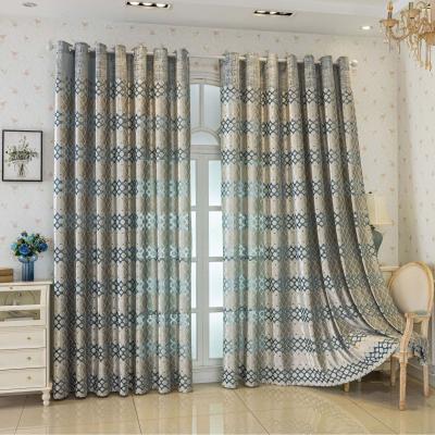 The Range FY Jacquard Embossed Sheer Curtain - Blue / 225cm