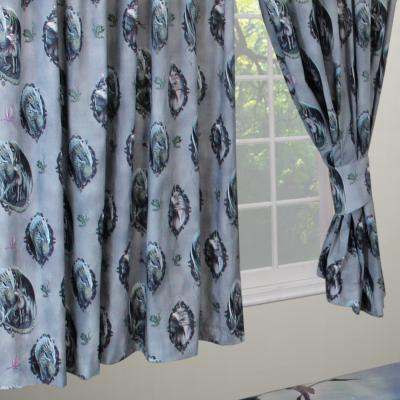The Range Protector Of Magic Curtains Pencil Pleat Unicorns Dragons - Multi / 54in