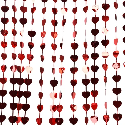 The Range Red Heart Door Curtain  - Red