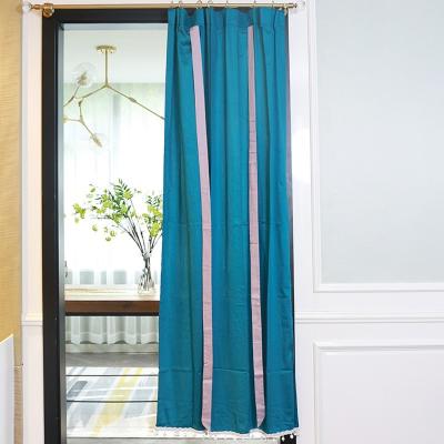 The Range Tie-Up Shade Curtain - BLUE
