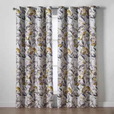 The Range Giverny Eyelet Curtains - Yellow / 1.4kg / 137cmcm