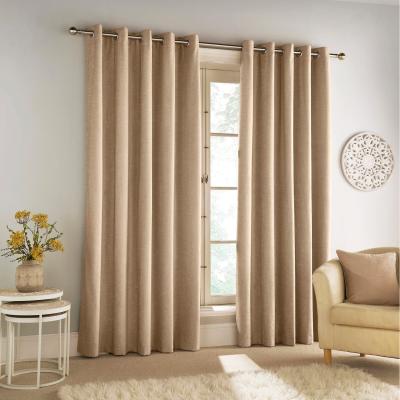 The Range Savoy Sand Blackout Eyelet Curtains - Sand / 117cm / 229cm