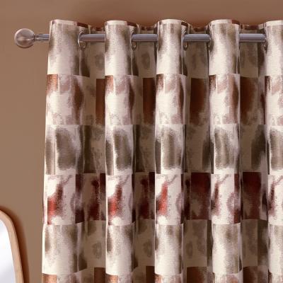 The Range Maddox Geo Jacquard Curtain - Multicolour / 183cm / 168cm