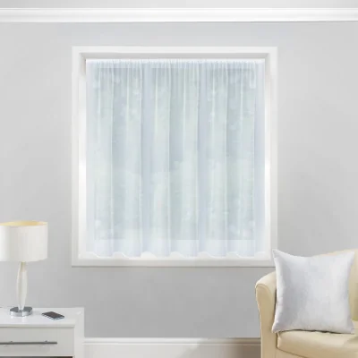 The Range Albany Plain White Pre-Cut Net Panel - White / 500cm / 183cm