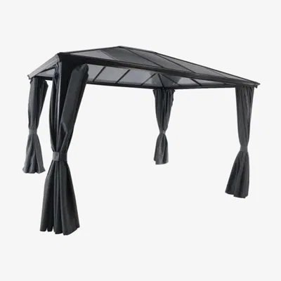 The Range Gazebo and Curtains Pop Up Marquee Tent - Dark Grey