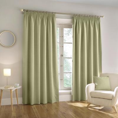 The Range Harvard Blackout Tape Top Curtains - Green / 183cm / 229cm