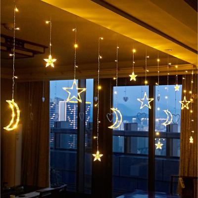 The Range Indoor or Outdoor Star and Moon LED Curtain Lights - White