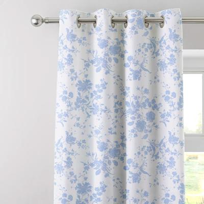 The Range Charlotte Thomas Amelie Blue Eyelet Curtains 168 x 183cm - Blue