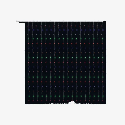 The Range 3 x 3m Multi Function Ice White Wall Curtain - Multi Coloured
