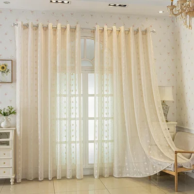The Range MQ Jacquard Embossed Sheer Curtain - Milk / 245cm