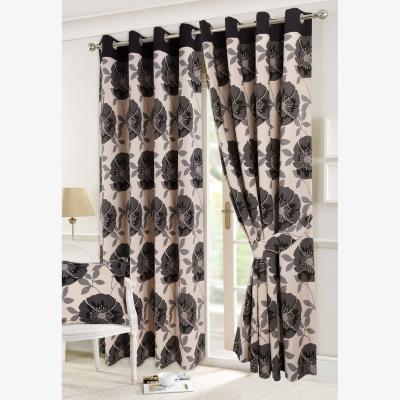 The Range Isla Eyelet Curtains - Black
