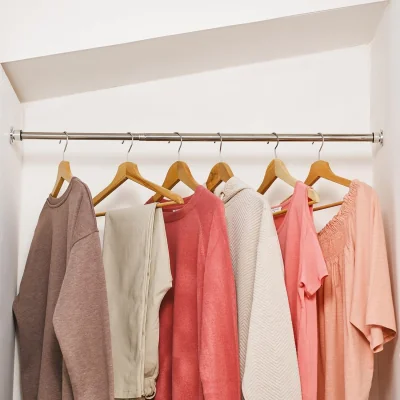 The Range Telescopic Easy-Fix Clothes or Curtain Rail - Silver