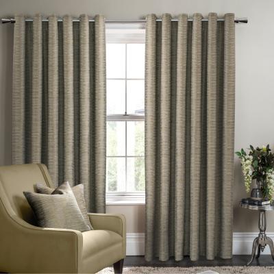 The Rug Seller Campello Striped Curtains By Clarke And Clarke in Olive Green