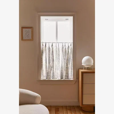 Urban Outfitters Blue Toile Curtain - Light Blue ALL at Urban Outfitters