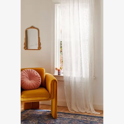 Urban Outfitters Nadia White Lace Curtain - White ALL at Urban Outfitters