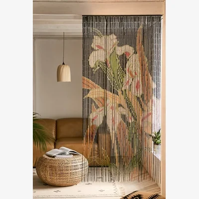 Urban Outfitters Iris Bamboo Curtain - Assorted ALL at Urban Outfitters