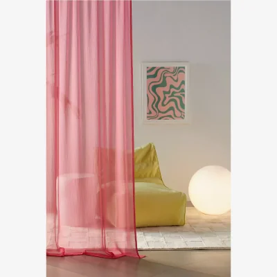 Urban Outfitters Urban Outfitters Rose Chiffon Curtain - Pink 213.3cm x 132cm