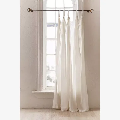 Urban Outfitters Urban Outfitters White Knotted Window Curtain - Cream 132cm x 213cm