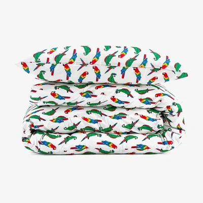 Amara Lucas Du Tertre - Parrots Duvet Set - Double