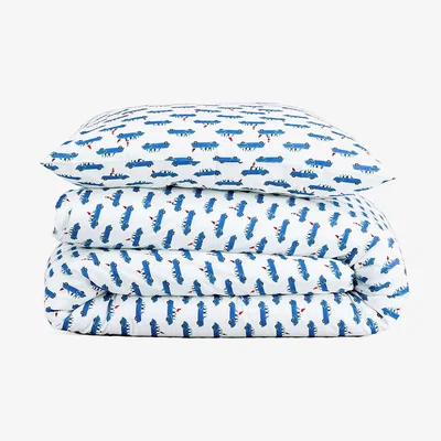 Amara Lucas Du Tertre - Blue Cars Duvet Set - Double
