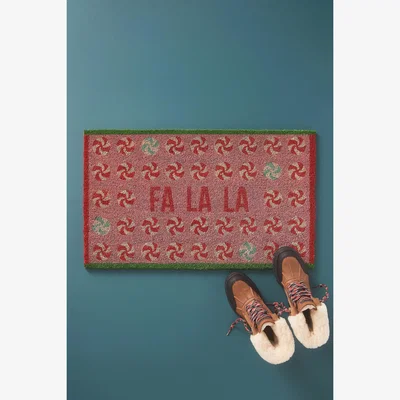 Anthropologie Peppermint Coir Printed Doormat