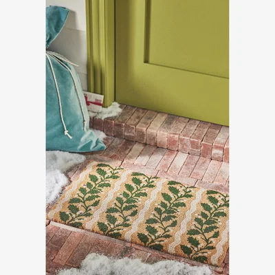 Anthropologie Holly Striped Coir Printed Doormat