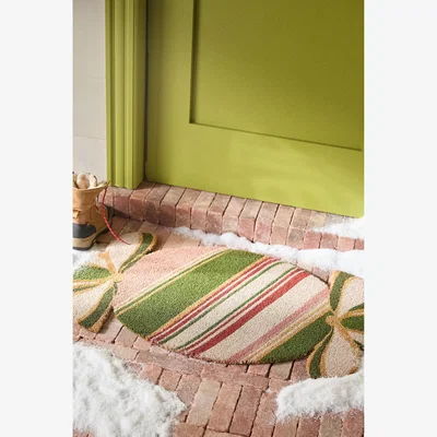 Anthropologie Candy-Shaped Coir Printed Doormat