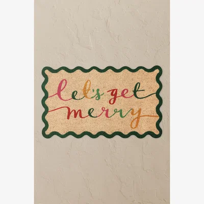 Anthropologie Now Designs Merry Everything Doormat