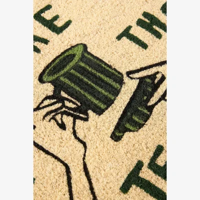 Anthropologie Jordan Nickson Tea Printed Coir Doormat