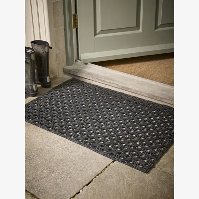 Cox and Cox Little Flowers Rubber Doormat - Large