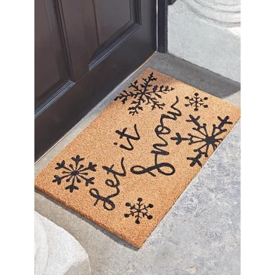 Cox and Cox NEW Let It Snow Doormat
