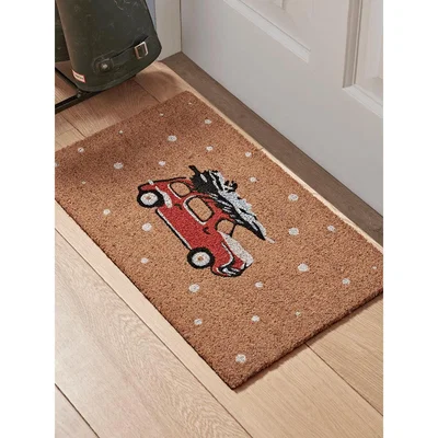 Cox and Cox NEW Christmas Car Doormat