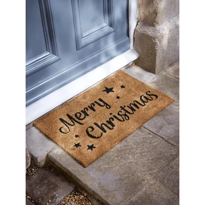 Cox and Cox Merry Christmas Doormat - Medium