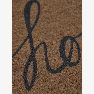 Cox and Cox Ho Ho Ho Doormat - Grey