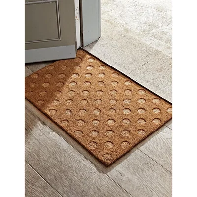 Cox and Cox Embossed Dotty Doormat - Large