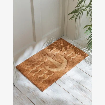 Cox and Cox Anchor Embossed Doormat