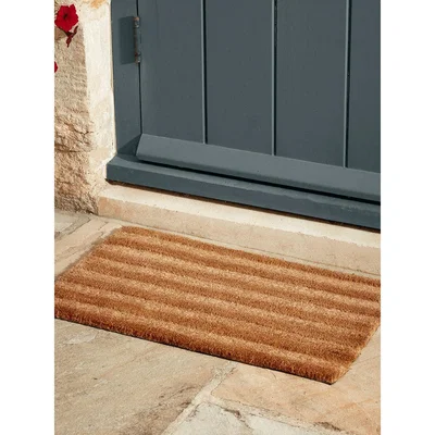 Cox and Cox Embossed Stripe Doormat - Medium