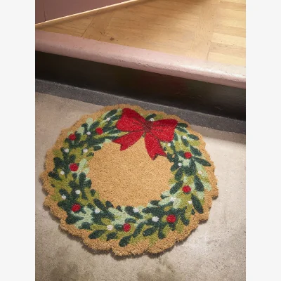 Cox and Cox Christmas Wreath Doormat