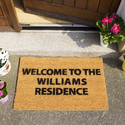 Cuckooland Artsy Doormats Personalised Door Mat