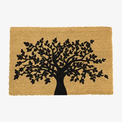 Cuckooland Artsy Doormats Tree of Life Door Mat - Black
